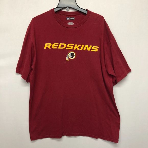 Vintage NFL Washington Redskins Cotton Tee T-Shirt Size Extra Large Red B219 -19 - Picture 1 of 11